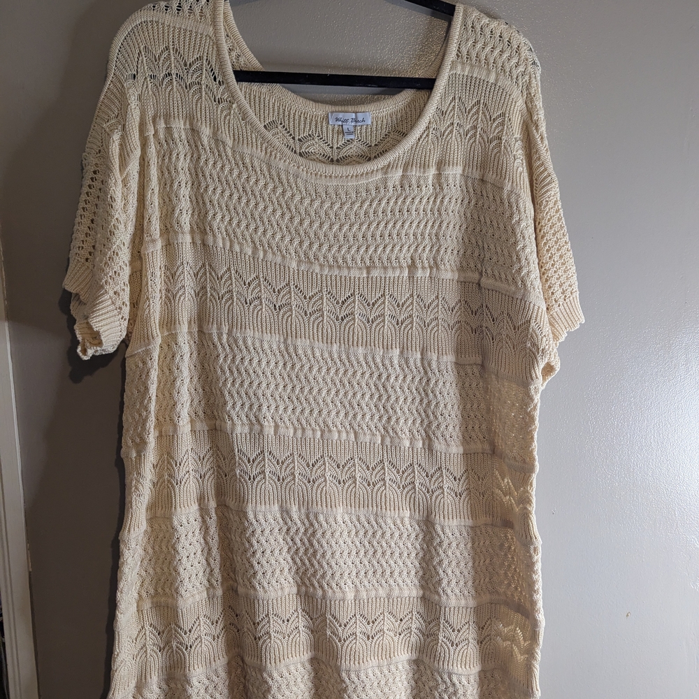 White Birch Cream Knit Top